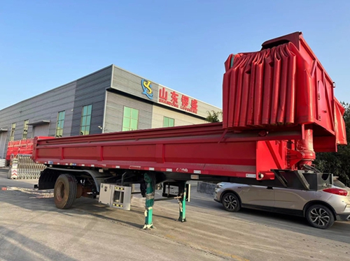 后翻自卸半挂车